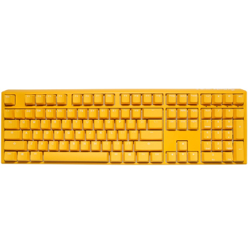 Ducky One 3 Yellow Gaming Tastatur RGB LED - MX-Clear US klawiatura USB US English Żółty