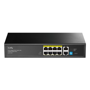 Switch CUDY GS1010PE 8-Port Gigabit PoE+ 120W 2xGbE Uplink