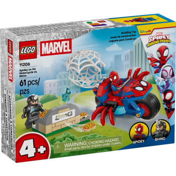 LEGO Marvel Spiderman 11206 Spidey na motocyklu vs. Rhino