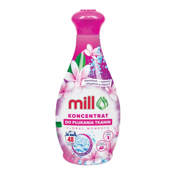 MILL Koncentrat do płukania tkanin FLORAL MOMENTS 1,3L 48 płukań (opak.zb 9 szt.)