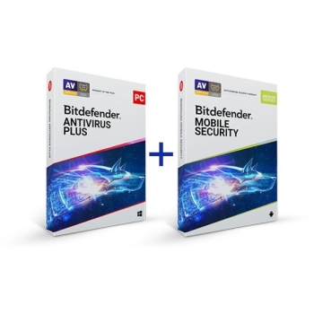 Bitdefender Antywirus Plus + Mobile Security 1U/1Y