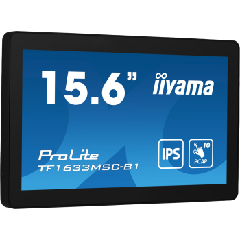 IIYAMA 39.5cm (15,6") TF1633MSC-B1  16:9 M-Touch HDMI+DP bl. retail