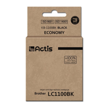 Actis KB-1100Bk Tusz (zamiennik Brother LC1100BK/980BK; Standard; 28 ml; czarny)