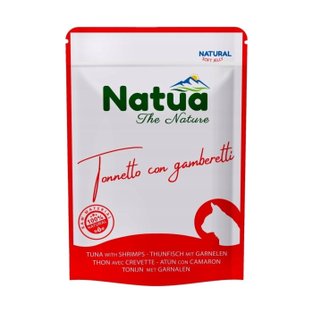 Natua Natural tuńczyk z krewetkami mokra karma dla kota 70g