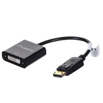 Adapter Lanberg AD-0007-BK (DisplayPort M - DVI-D F; 0,10m; kolor czarny)