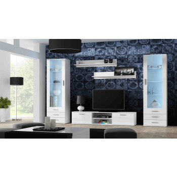 Zestaw SOHO 4 (RTV180 + 2xWit S1 + Półki) BI/BI POŁ