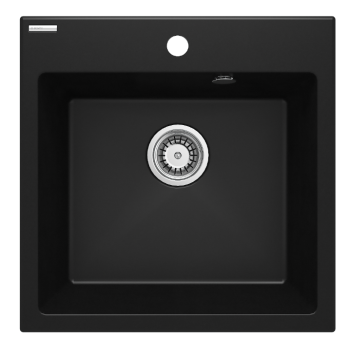 DEANTE EVORA ZLEWOZMYWAK GRANITOWY 1-KOMOROWY CZARNY, ZQJ N103