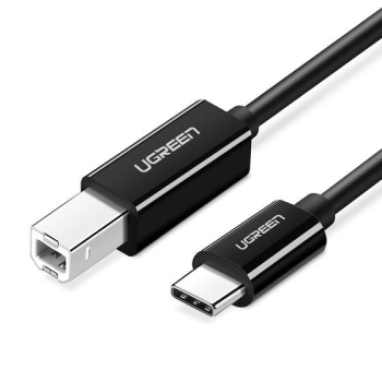 Ugreen kabel do drukarki USB-C - USB-B 480Mb/s 2m (czarny)