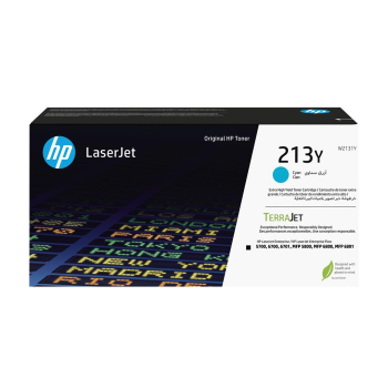 HP Oryginalnym wkładem z błękitnym tonerem o ekstrawysokiej wydajności 213Y LaserJet
