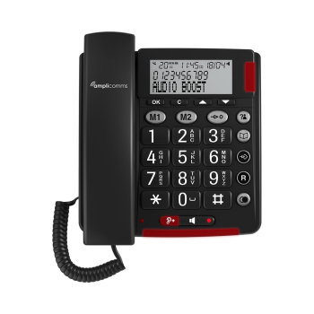 amplicomms BIGTel 48 Plus, Telefon z dużymi przyciskami ciemnoszary