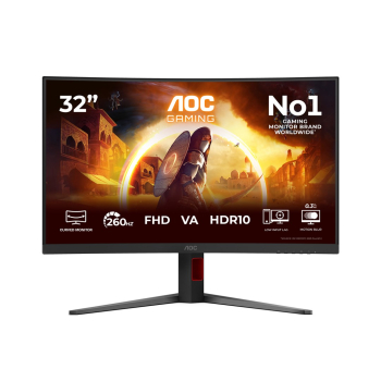 AOC 81,3cm (31,5") C32G4Z 16:09 HDMI+DP+USB  Curved Bl/red