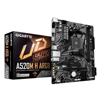 GIGABYTE A520M H ARGB płyta główna AMD A520 Socket AM4 micro ATX