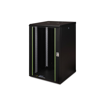 Digitus Szafa sieciowa wisząca Unique 19" 20U rack 600x600, drzwi szyba, czarny, niedzielona, złożona, 100kg