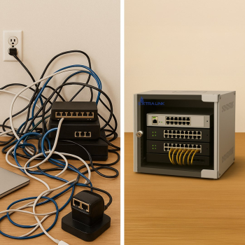 Extralink Lite 6U 10" 280X310 Szara | Szafa rack | montowana na ścianie