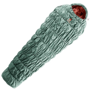 Damski śpiwór syntetyczny Deuter Exosphere +4° SL - Lewy Sage-Redwood