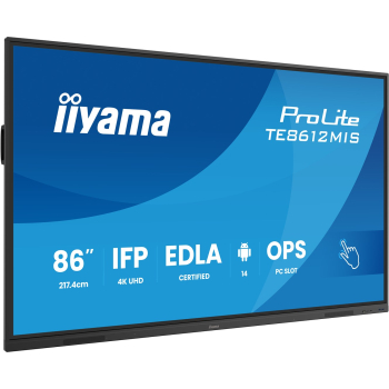 Monitor IIYAMA 217.4cm(86") TE8612MIS-B4AG 16:9 M-Touch HDMI+2xUSB-C