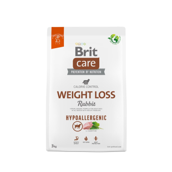 BRIT Care Hypoallergenic Adult Weight Loss Rabbit - sucha karma dla psa - 3 kg