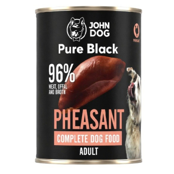John Dog PURE BLACK DOROSŁY BAŻANT 400g