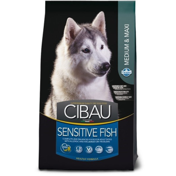 FARMINA Cibau Sensitive Fish Medium & Maxi - sucha karma dla psa - 12 kg