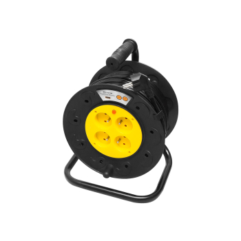 Przedłużacz sieciowy PR-61 4-Gniazda z uziemieniem 30m BLOW bęben PCV (3x1,5mm)
