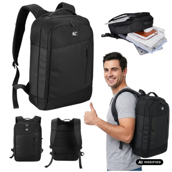 NANORS PLECAK NA LAPTOPA NANORS, 15,6", CZARNY, 42X28,5X14 , WODOODPORNY RS204 B RS204 B