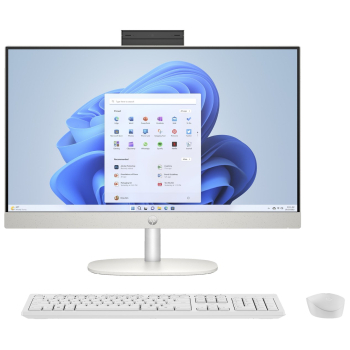 HP AiO 24-cr0312nw Ryzen 5 7520 23.8" FHD IPS 250nits AG 16GB DDR5 SSD512 Radeon 610M Cam720p kB+Mouse Win11 Shell White 2Y