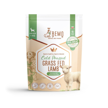 Bemo Cold Pressed Grass Fed Lamb - karma tłoczona na zimno dla psów z jagnięciną 1kg