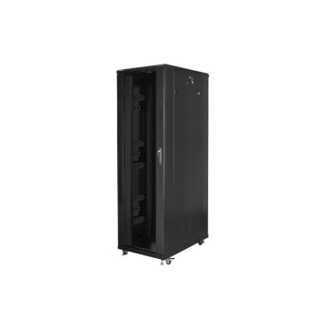 Szafa rack Lanberg FF01-8242-12B (42U; 19''; 2047mm / 800mm / 1200 mm; stojąca; Szklane; 800 kg; kolor czarny)