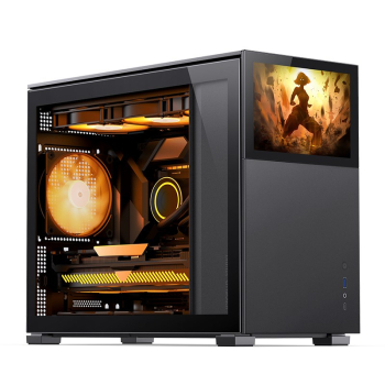 Obudowa Jonsbo D31 Screen Micro-ATX, Szkło Hartowane - czarna
