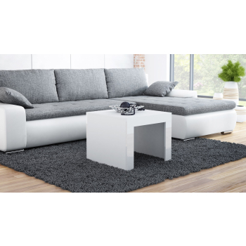 Stolik/ława TESS 60 biały/ biały połysk