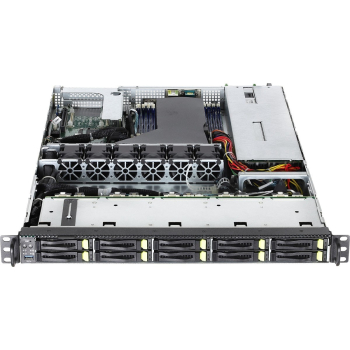 Platforma ASRock Rack (1U) AMD Epyc 7002 (10xSFF, 2x10GbE,  OCP Mezz., Red.PSU, IPMI)