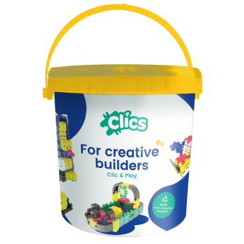Klocki konstrukcyjne CLICS - Zestaw 275 el. (10w1)