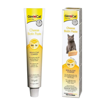 GimCat Cheese Biotin Paste z serem i biotyną 50g