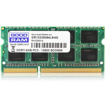 Pamięć GoodRam GR1600S364L11S/4G (DDR3 SO-DIMM; 1 x 4 GB; 1600 MHz; CL11)