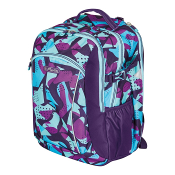 Herlitz Ultimate CamoPurple plecak Plecak szkolny Niebieski, Fioletowy Poliester