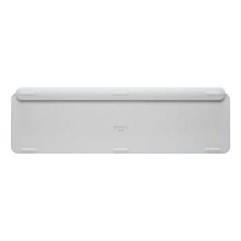 Klawiatura Logitech MX Keys S 920-011566 RF Wireless + Bluetooth QWERTZ Niemiecki Aluminium, Biała