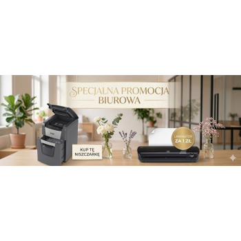Niszczarka Rexel Optimum AutoFeed+ 90X, P4, 34l + GBC Laminator Inspire+ A4 czarny