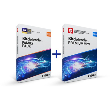 Bitdefender Family Pack + VPN 10U/1Y