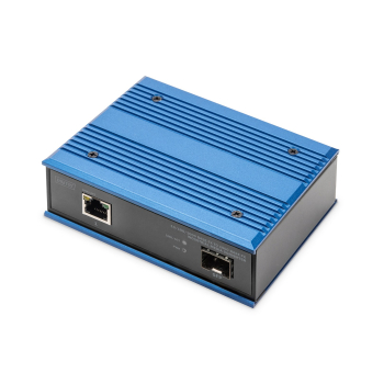 Przemysłowy mediakonwerter 1000Base-TX - 1000Base-FX SFP (bez modułu) DIN rozszerzony zakres temp.