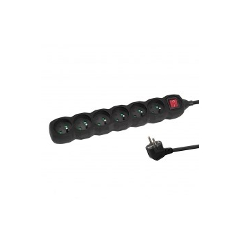 ESPERANZA LISTWA ZASILAJĄCA 6 GN. WYŁĄCZNIK 1.5M CZARNA ELK217K