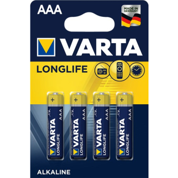 Zestaw baterii alkaliczne VARTA Longlife LR03 (AAA) (x 4)
