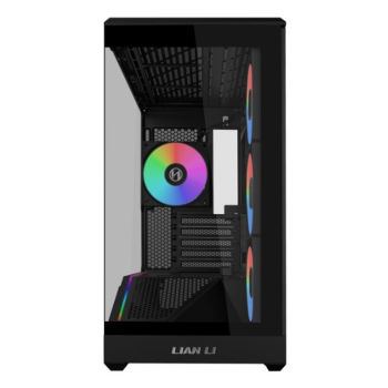Lian Li VECTOR V100 MINI PC-Gehäuse, Micro-ATX, Tempered Glass - schwarz