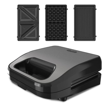Opiekacz Black+Decker z 3 wymiennymi płytami BXSA754E 750W