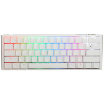 Ducky One 3 Mini Pure White klawiatura Gaming USB Niemiecki Biały