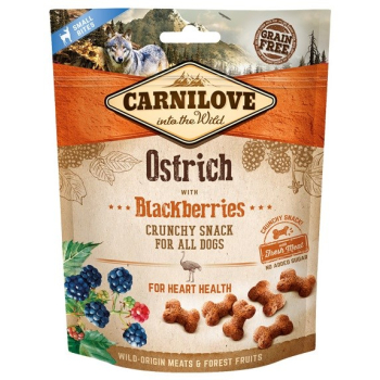 CARNILOVE Fresh Crunchy Struś z jeżynami - przysmak dla psa - 200 g