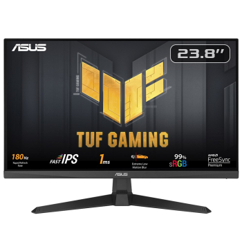 ASUS TUF Gaming VG249Q3A monitor komputerowy 60,5 cm (23.8") 1920 x 1080 px Full HD LCD Czarny