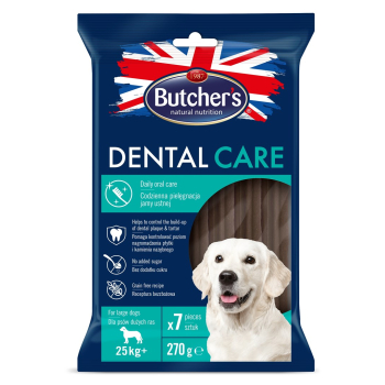 BUTCHER'S Dental Care for large dogs - przysmak dentystyczny dla psów dużych - 270 g