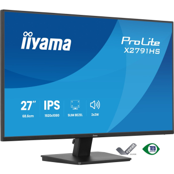 iiyama ProLite X2791HS-B1 monitor komputerowy 68,6 cm (27") 1920 x 1080 px Full HD LED Czarny