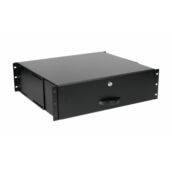 Wyposażenie szuflady 19" do szaf serwerowych 3U zamykane BK (EZD-3-B)