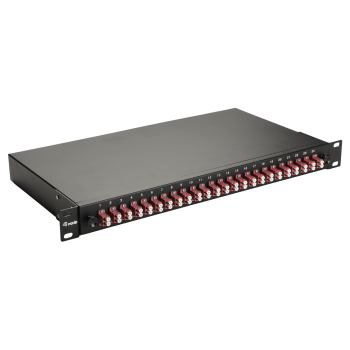 Equip LWL-SpleiĂźkasten 24-Port LC-Duplex OM4 1U komplett  sw